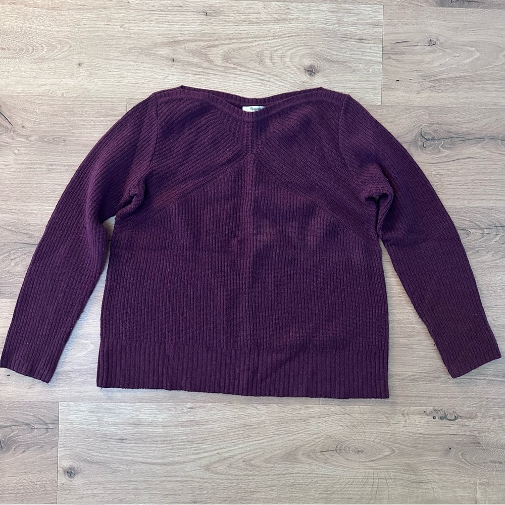 MADEWELL - WOOL PURPLE SWEATER - SIZE SMALL